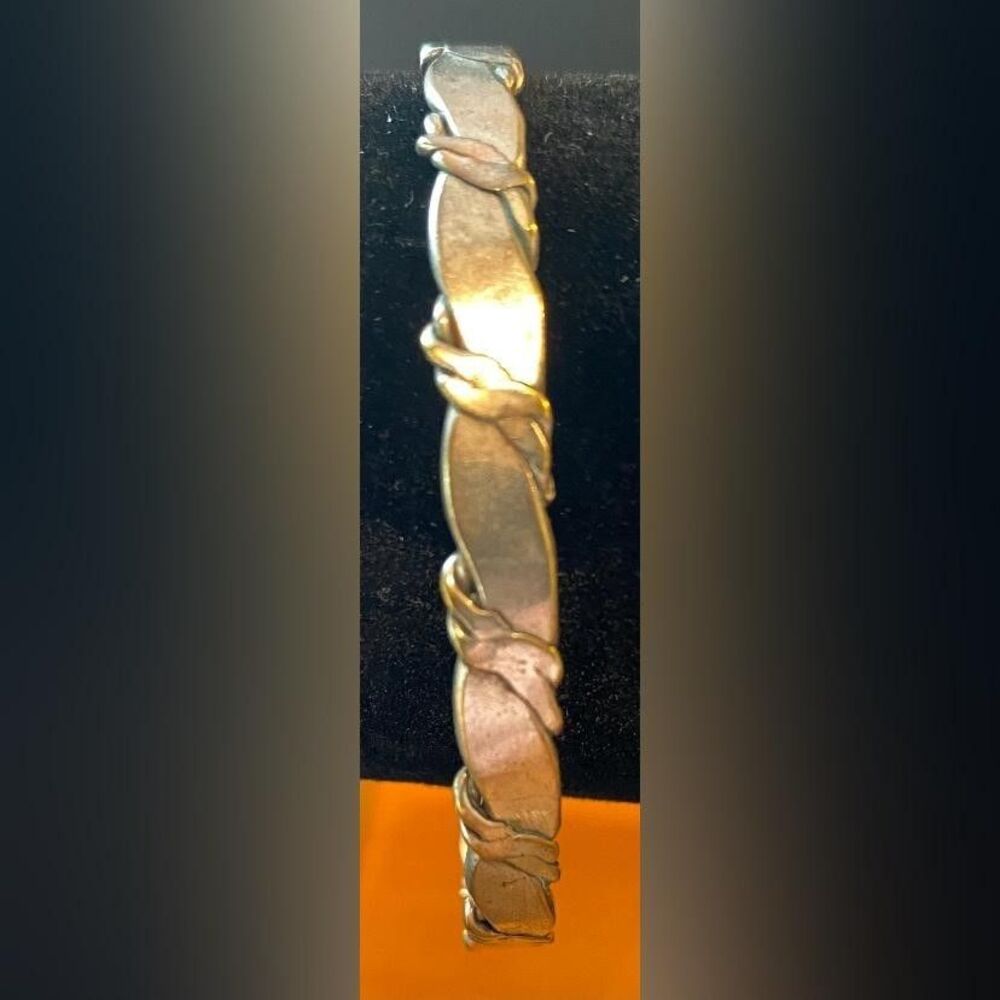 925 Sterling Silver Leaf Vine Bangle Bracelet Women’s Nature Jewelry Stackable